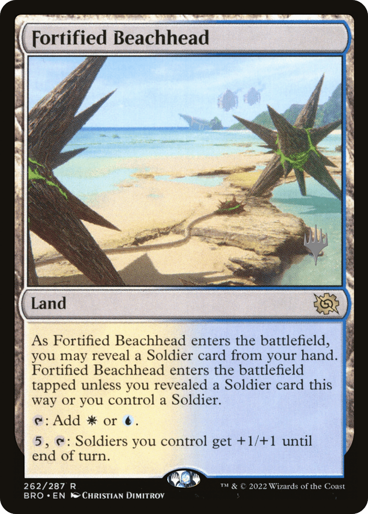 Fortified Beachhead (Promo Pack) [The Brothers' War Promos] Foil