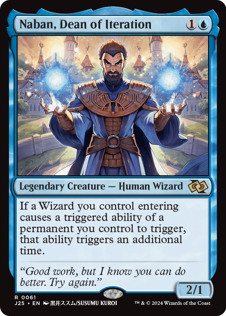 Naban, Dean of Iteration (Anime) (-061) [Foundations Jumpstart]
