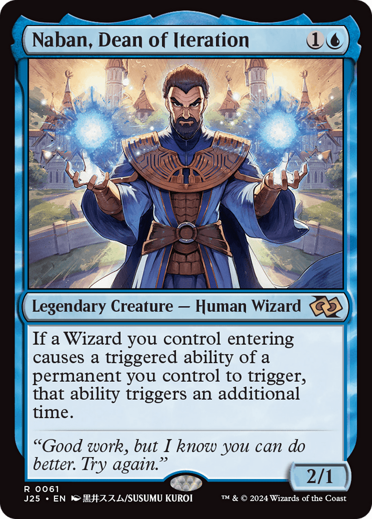 Naban, Dean of Iteration (Anime) (-061) [Foundations Jumpstart]