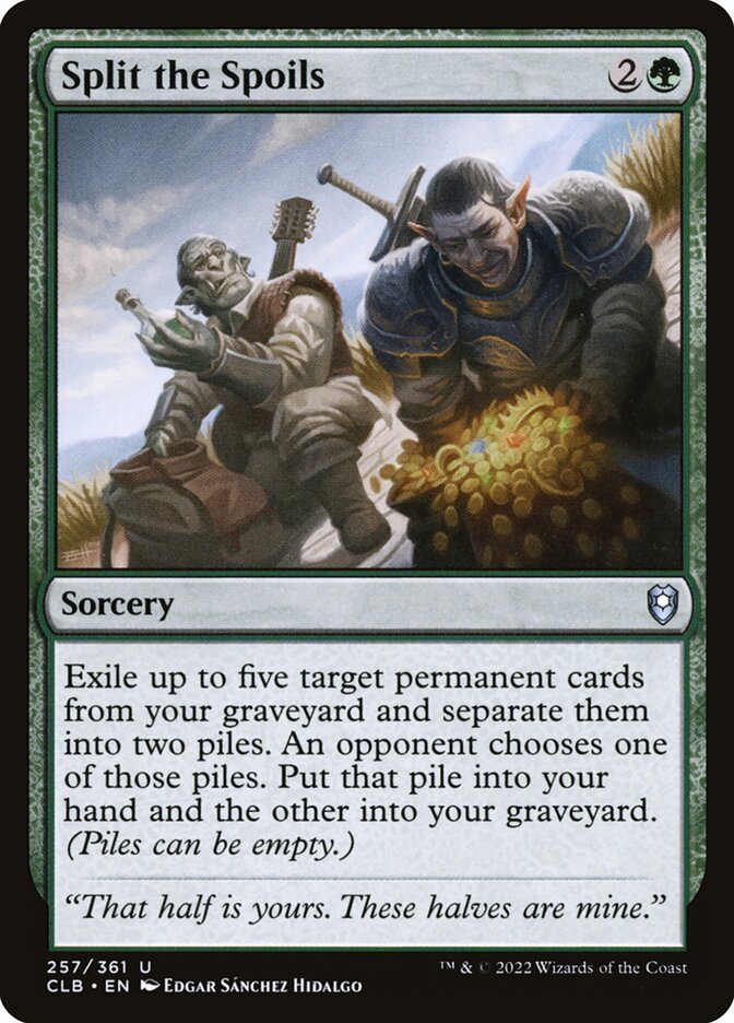 Split the Spoils 257 (Commander Legends: Battle for Baldur's Gate)  - Foil