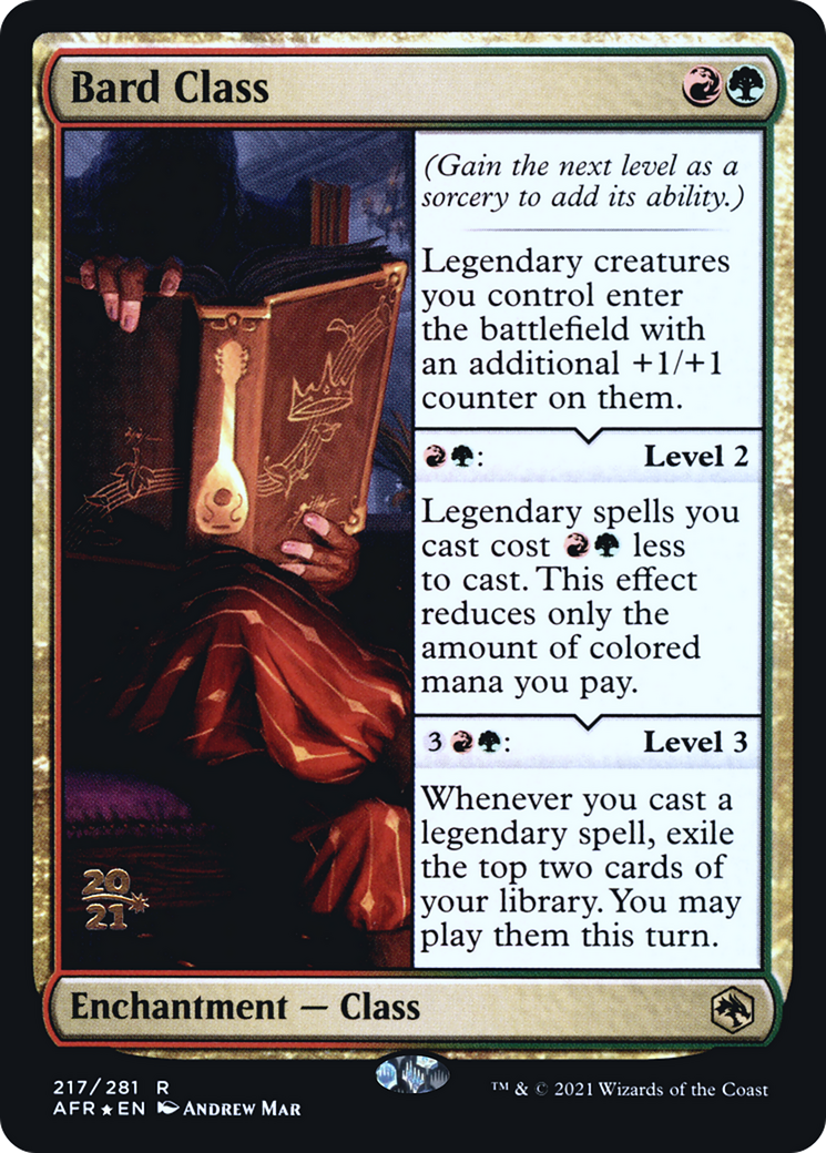 Bard Class (PAFR-217S) - Adventures in the Forgotten Realms Promos Foil