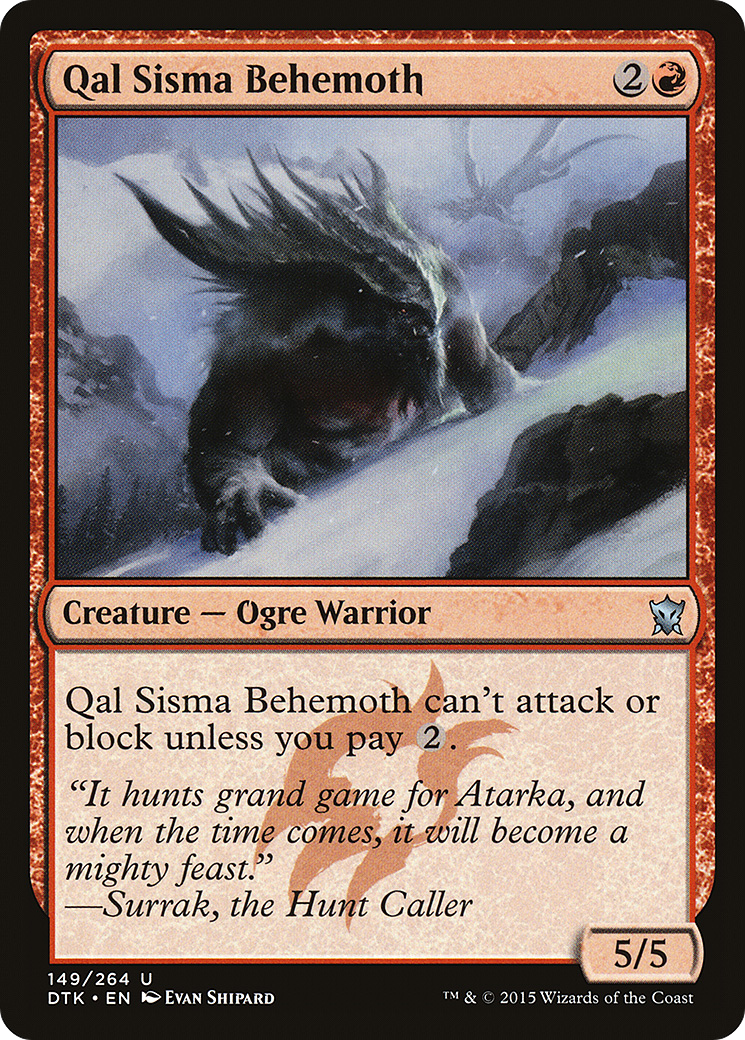 Qal Sisma Behemoth [Dragons of Tarkir] Foil