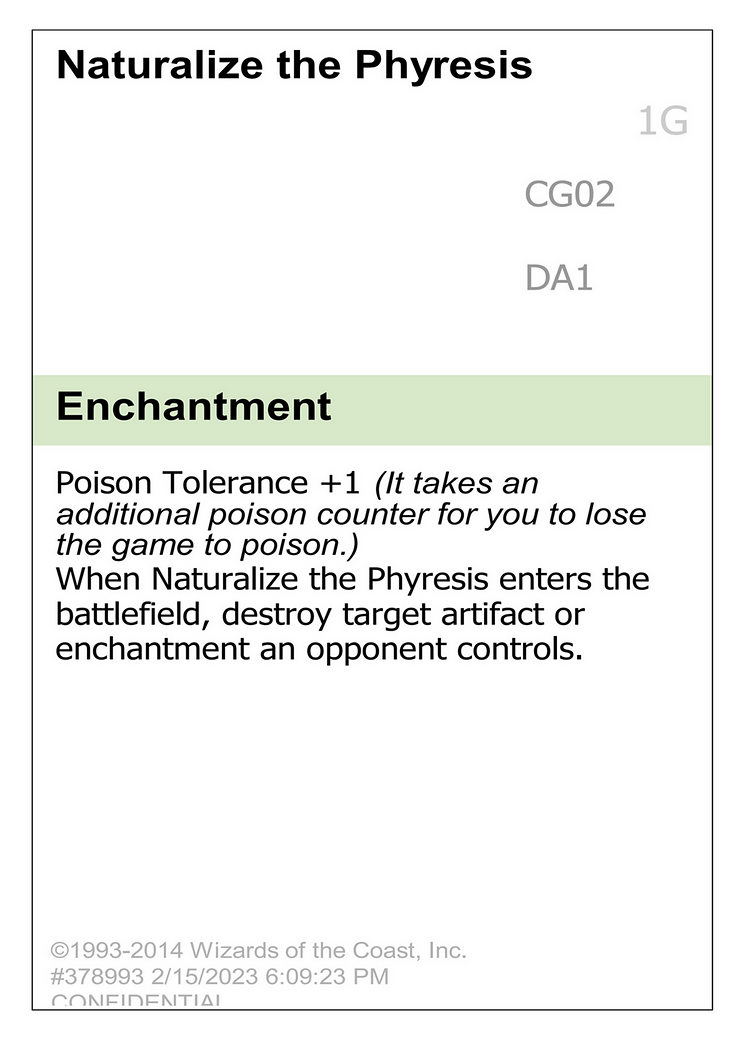 Naturalize the Phyresis (DA1-CG02A) - Unknown Event