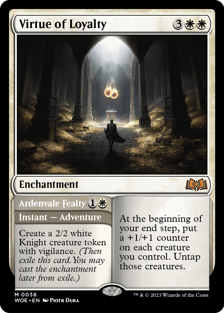 Virtue of Loyalty // Ardvenvale Fealty [Wilds of Eldraine] Foil