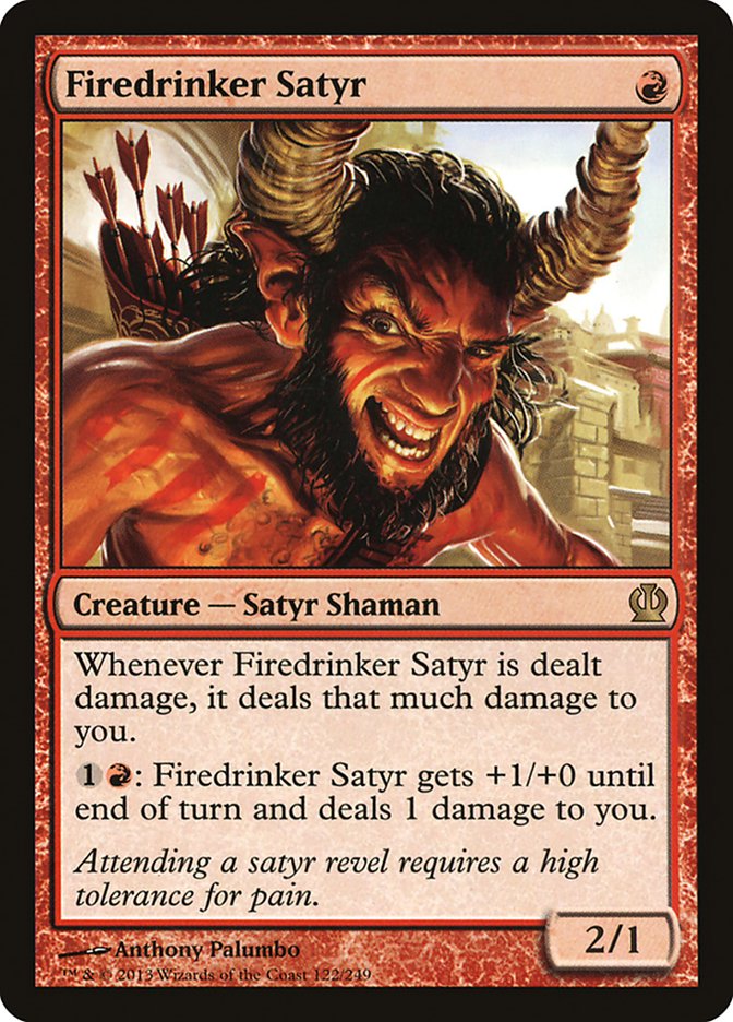 Firedrinker Satyr 122/249 (Theros)  - Foil