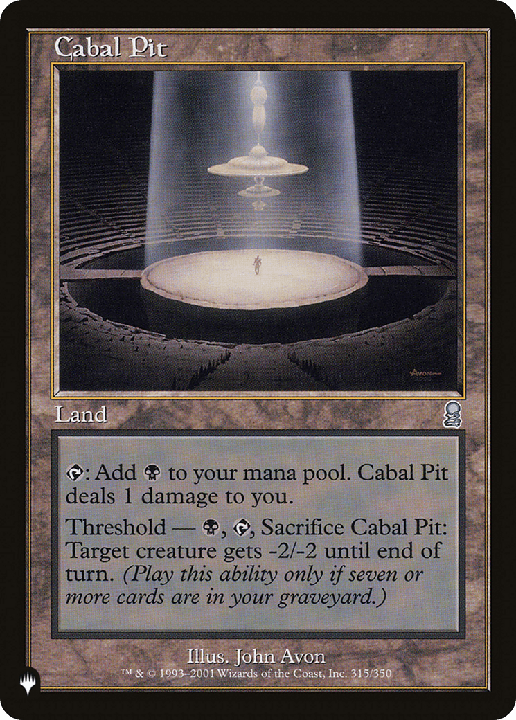 Cabal Pit |  (ODY-315) [The List]