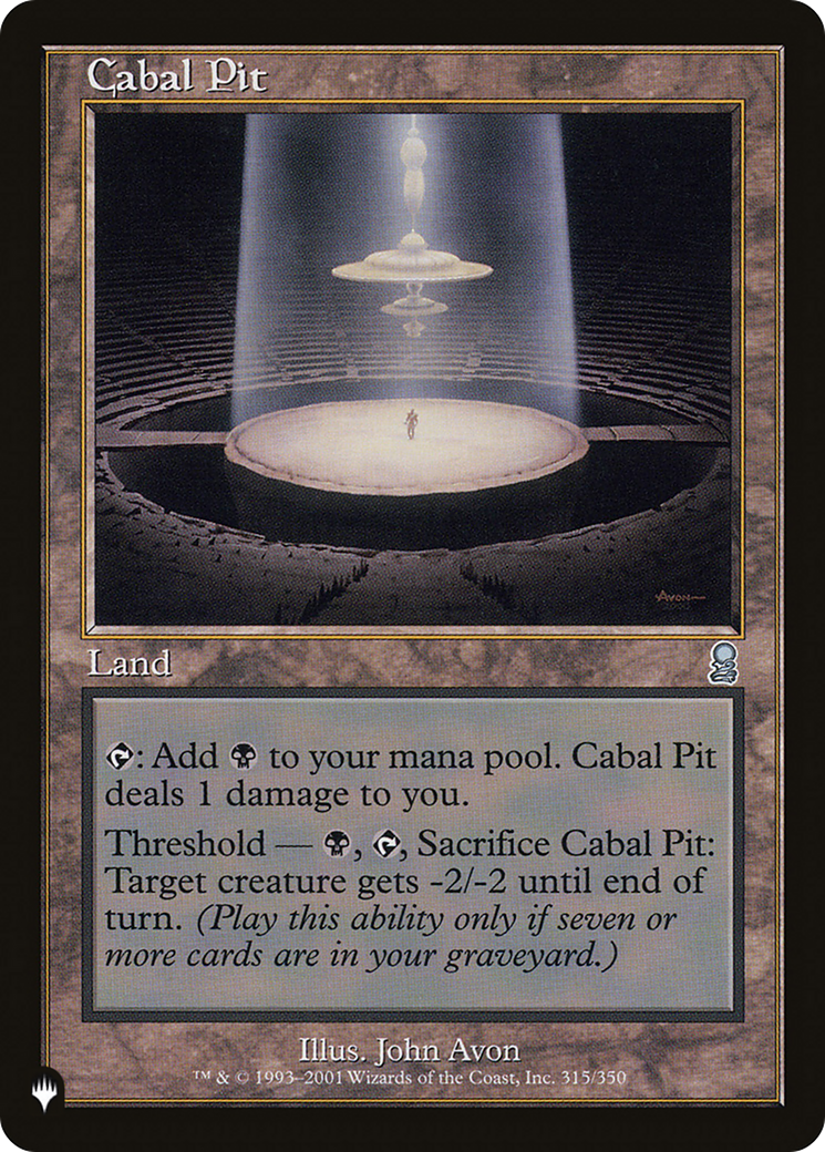 Cabal Pit |  (ODY-315) [The List]