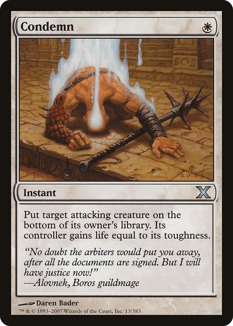 Condemn [Tenth Edition] Foil