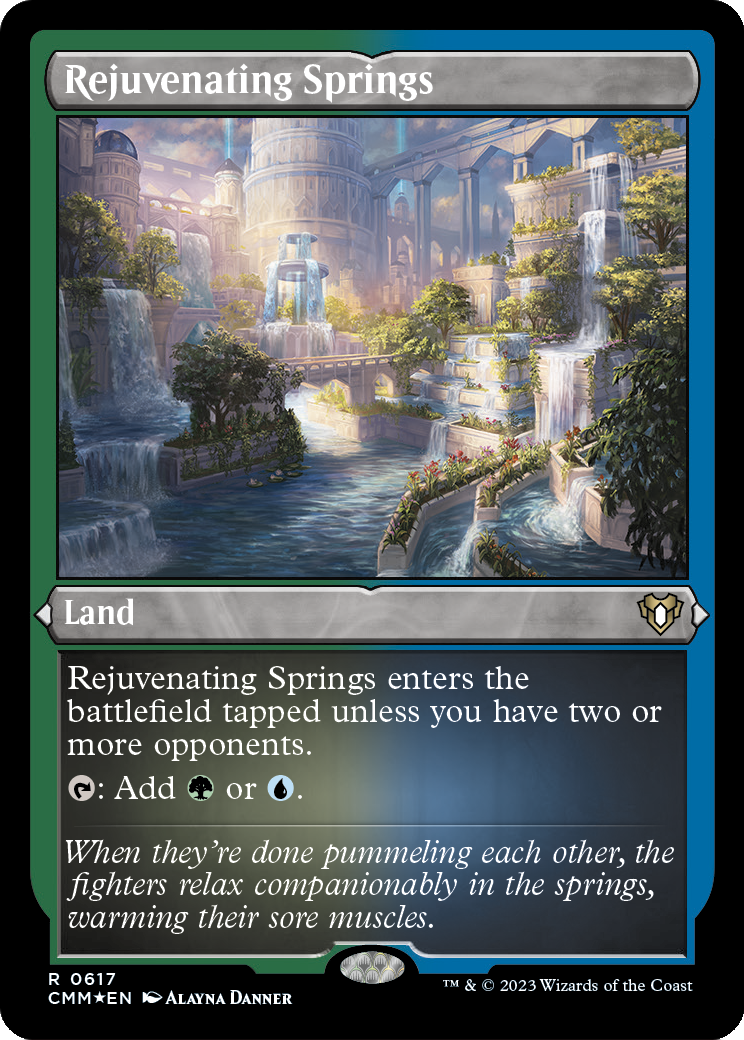 Rejuvenating Springs (CMM-617) - Commander Masters Etched Foil