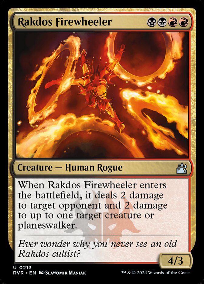 Rakdos Firewheeler 213/291 (Ravnica Remastered)  - Foil