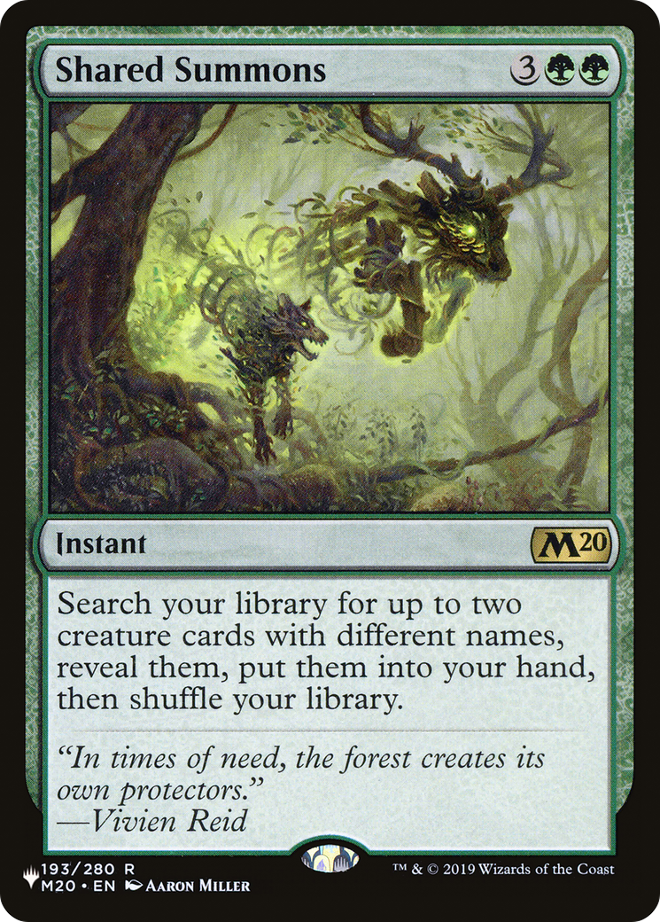 Shared Summons |  (M20-193) [The List]