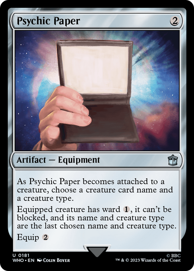 Psychic Paper [Doctor Who] Foil