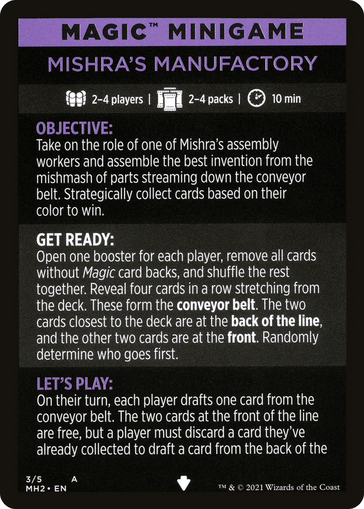 Mishra's Manufactory // Mishra's Manufactory (cont'd) (MMH2-003) - Modern Horizons 2 Minigames