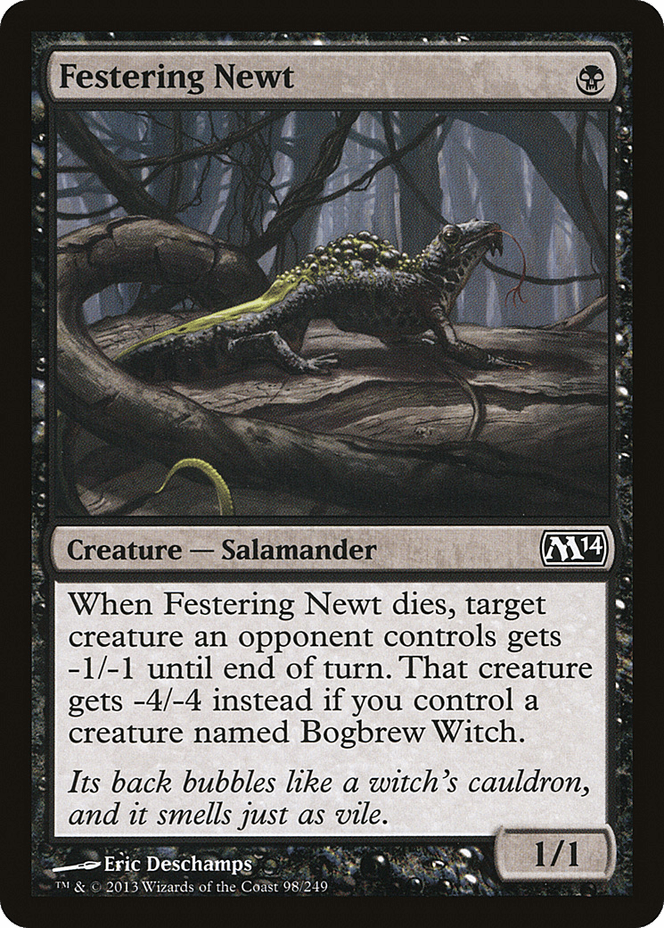 Festering Newt [Magic 2014] Foil