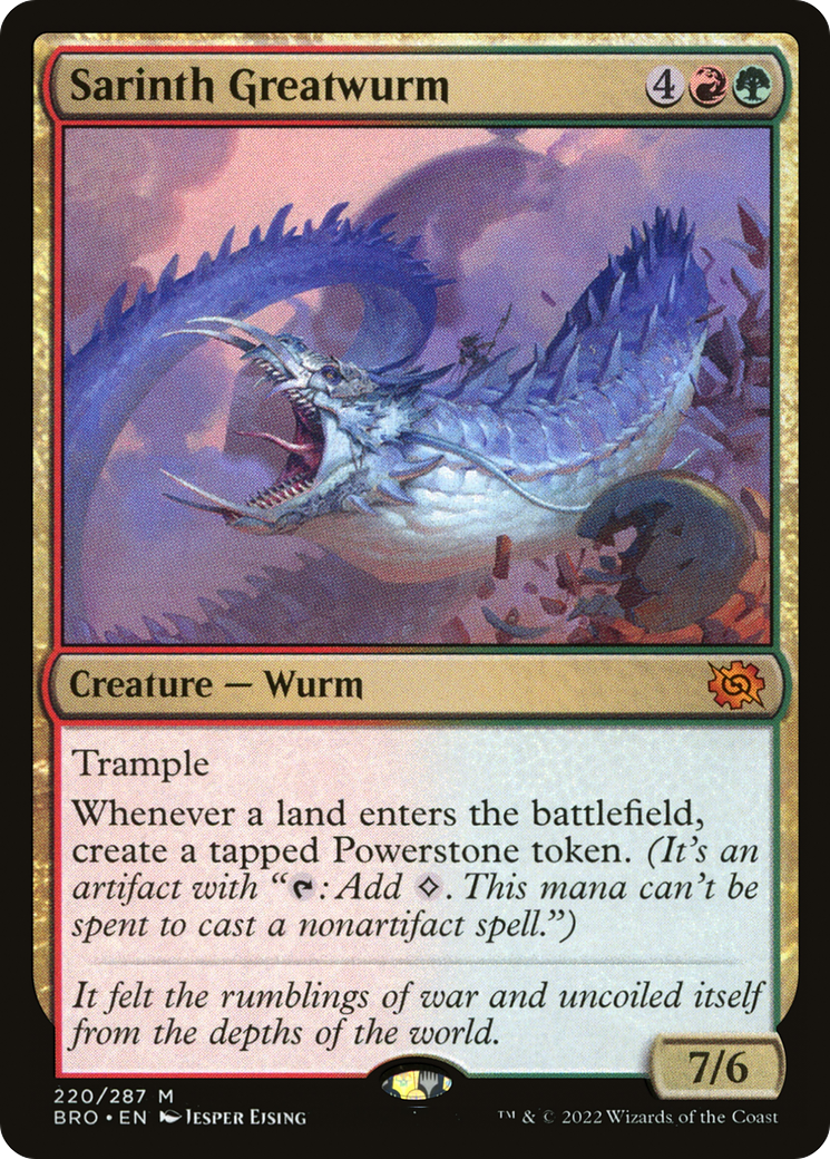Sarinth Greatwurm [The Brothers' War] Foil