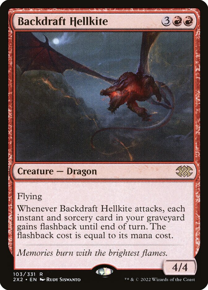 Backdraft Hellkite 103 (Double Masters 2022)  - Foil