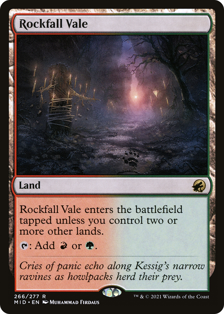 Rockfall Vale [Innistrad: Midnight Hunt] Foil