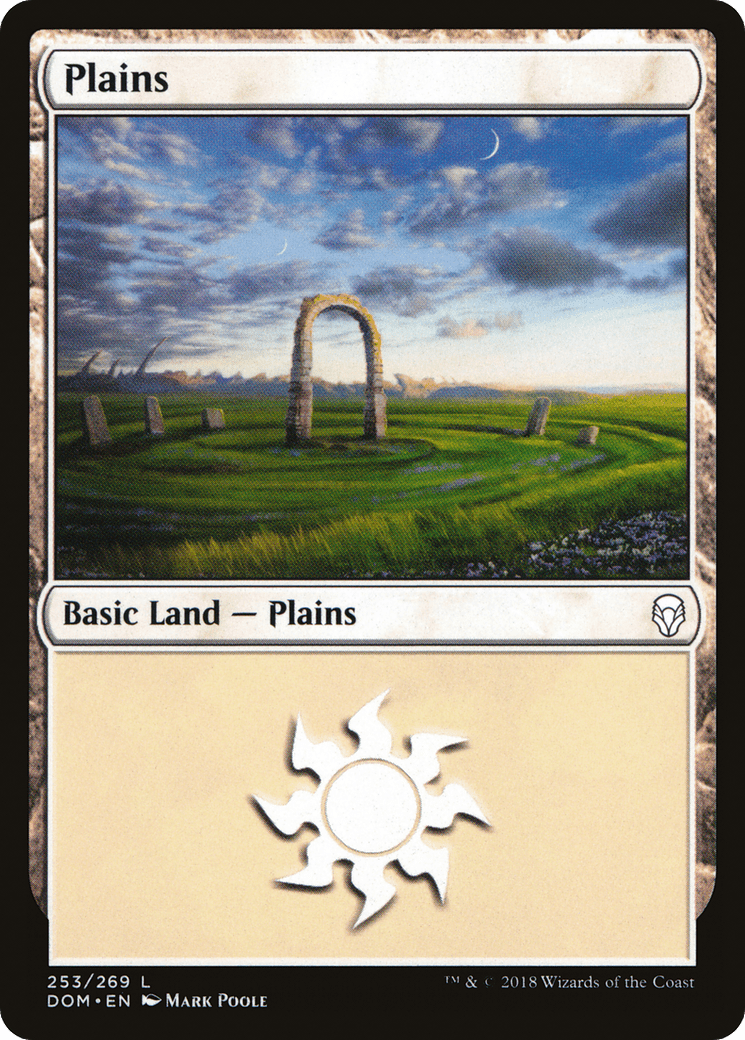 Plains (253) [Dominaria] Foil