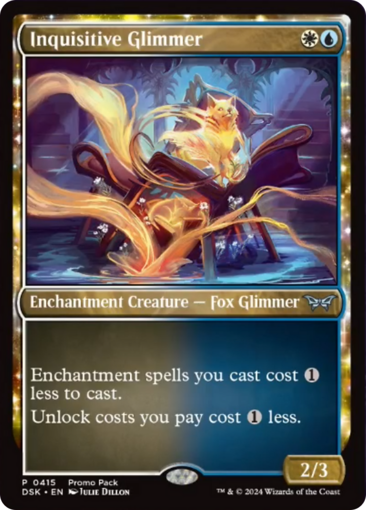 Inquisitive Glimmer [Duskmourn: House of Horror Promos] Foil