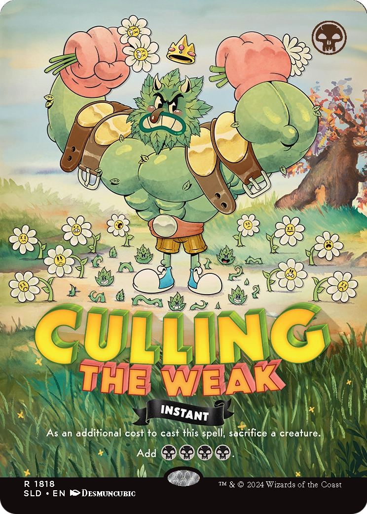 Culling the Weak (1818) [Secret Lair Drop]  (Borderless) Foil