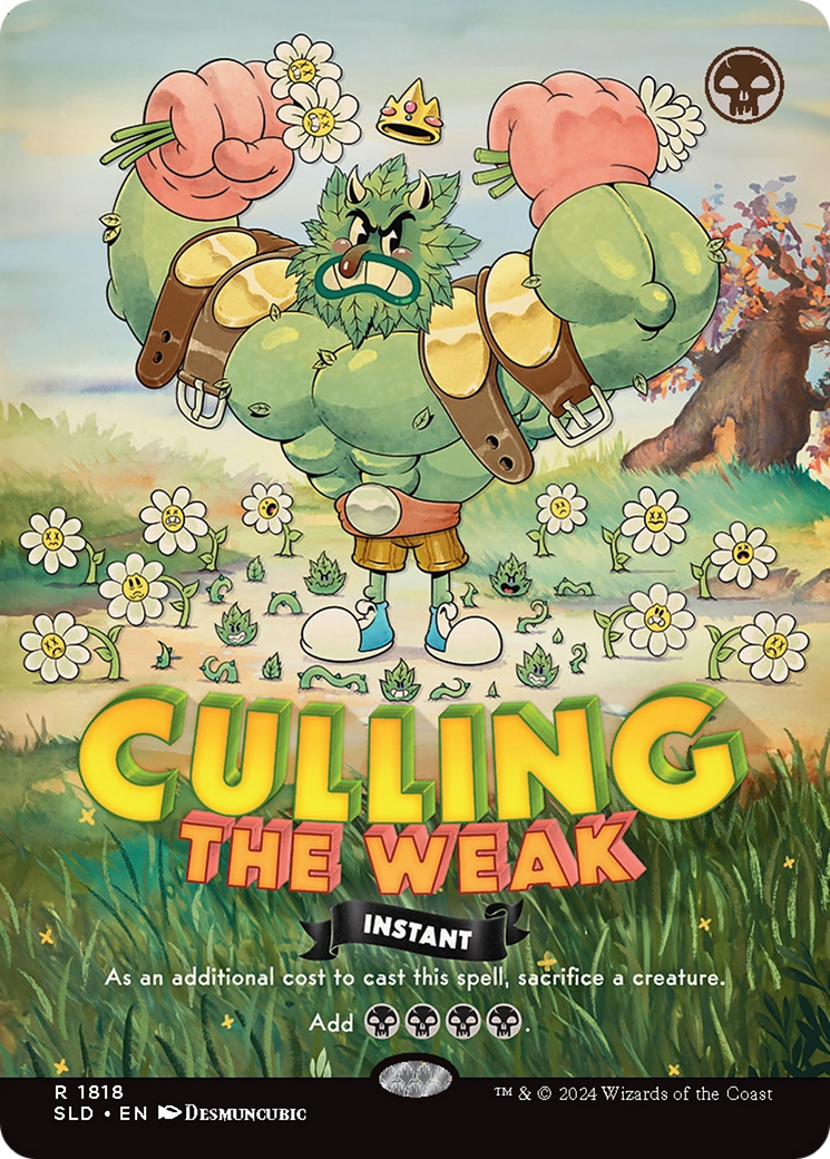 Culling the Weak (1818) [Secret Lair Drop]  (Borderless) Foil