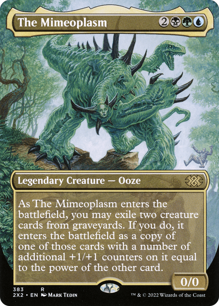 The Mimeoplasm (Borderless Alternate Art) [Double Masters 2022] Foil