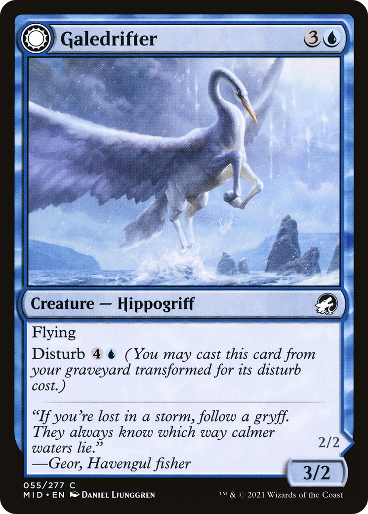 Galedrifter // Waildrifter [Innistrad: Midnight Hunt] Foil