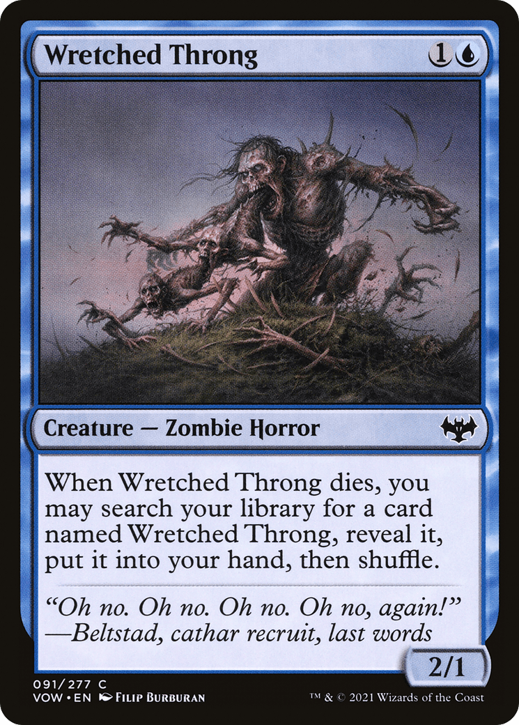 Wretched Throng [Innistrad: Crimson Vow] Foil