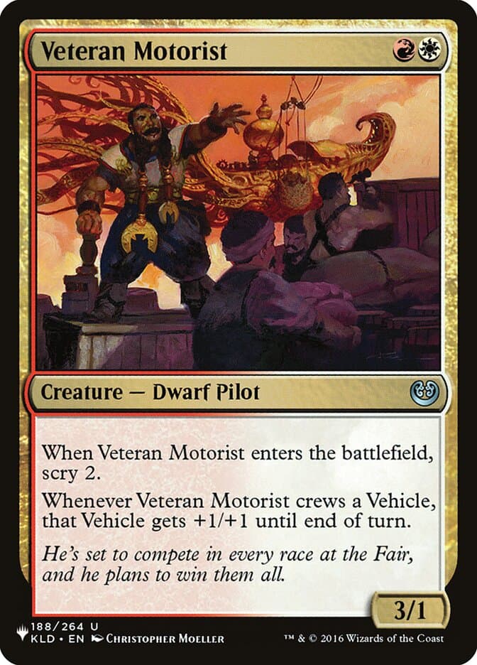 Veteran Motorist |  (KLD-188) [The List]