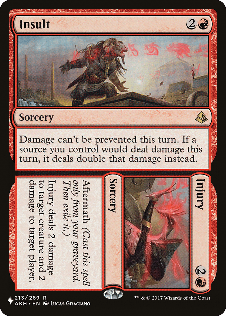Insult // Injury |  (AKH-213) [The List]