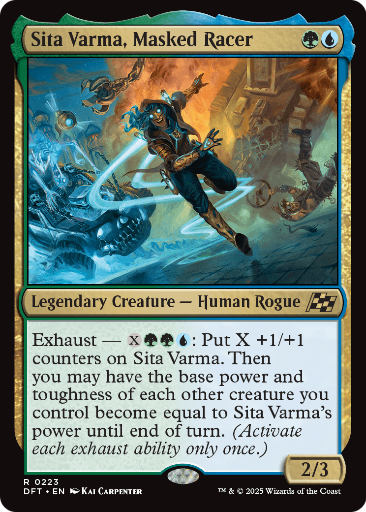 Sita Varma, Masked Racer |  Foil (223) [Aetherdrift]