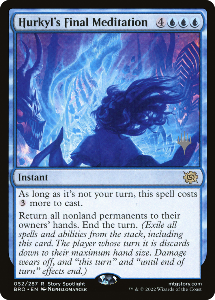 Hurkyl's Final Meditation (Promo Pack) [The Brothers' War Promos] Foil