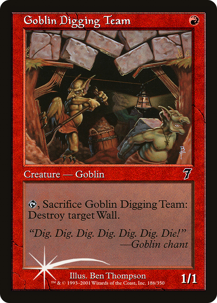 Goblin Digging Team [Seventh Edition] Foil