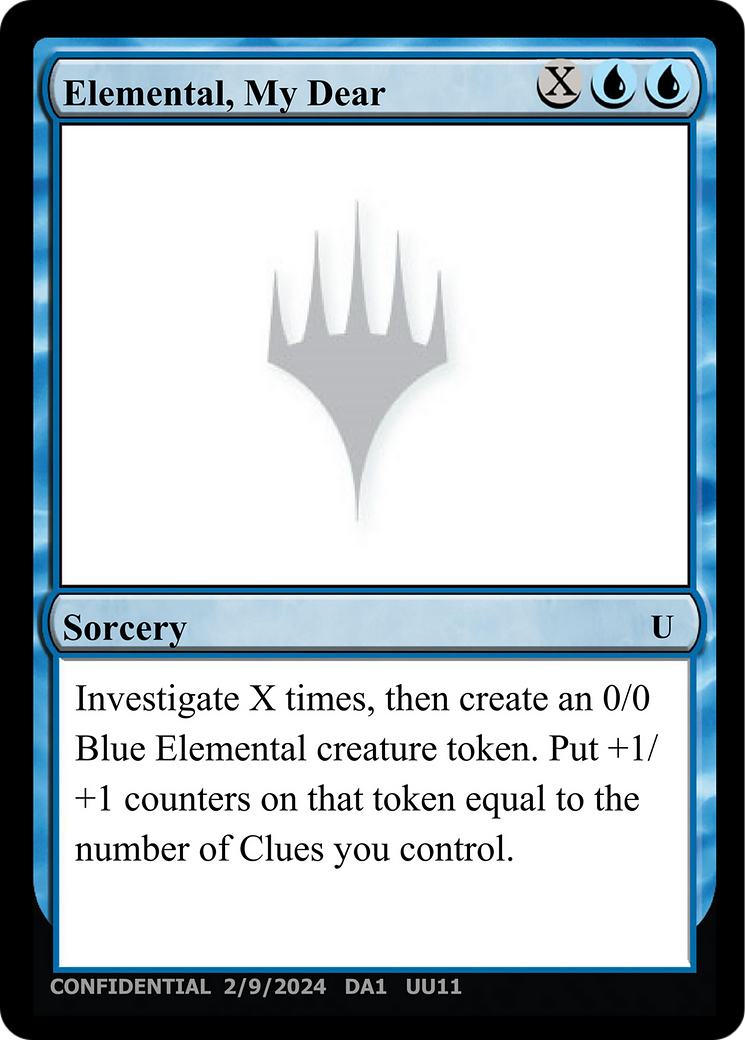 Elemental, My Dear (DA1-UU11B) - Unknown Event