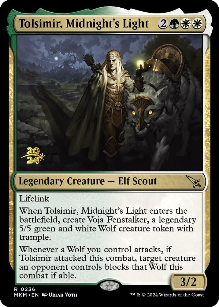 Tolsimir Midnights Light 236s/182 (Prerelease Cards)  - Foil