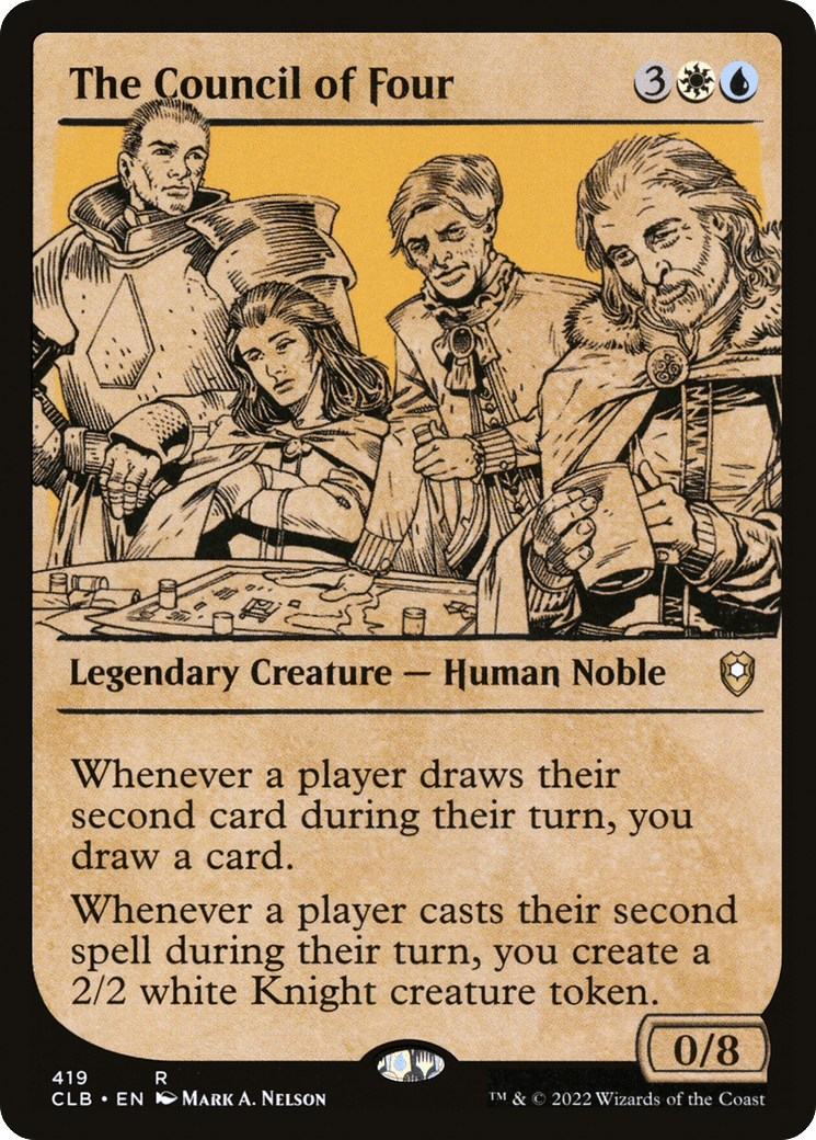 The Council of Four (Showcase) [Commander Legends: Battle for Baldur's Gate] Foil