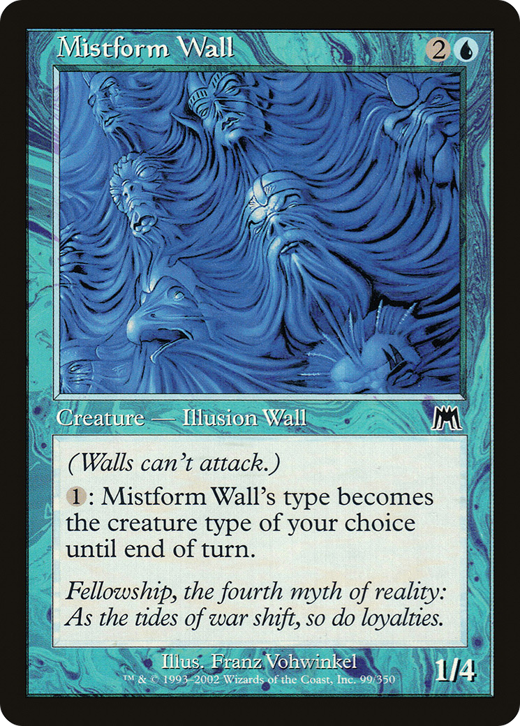 Mistform Wall [Onslaught] Foil