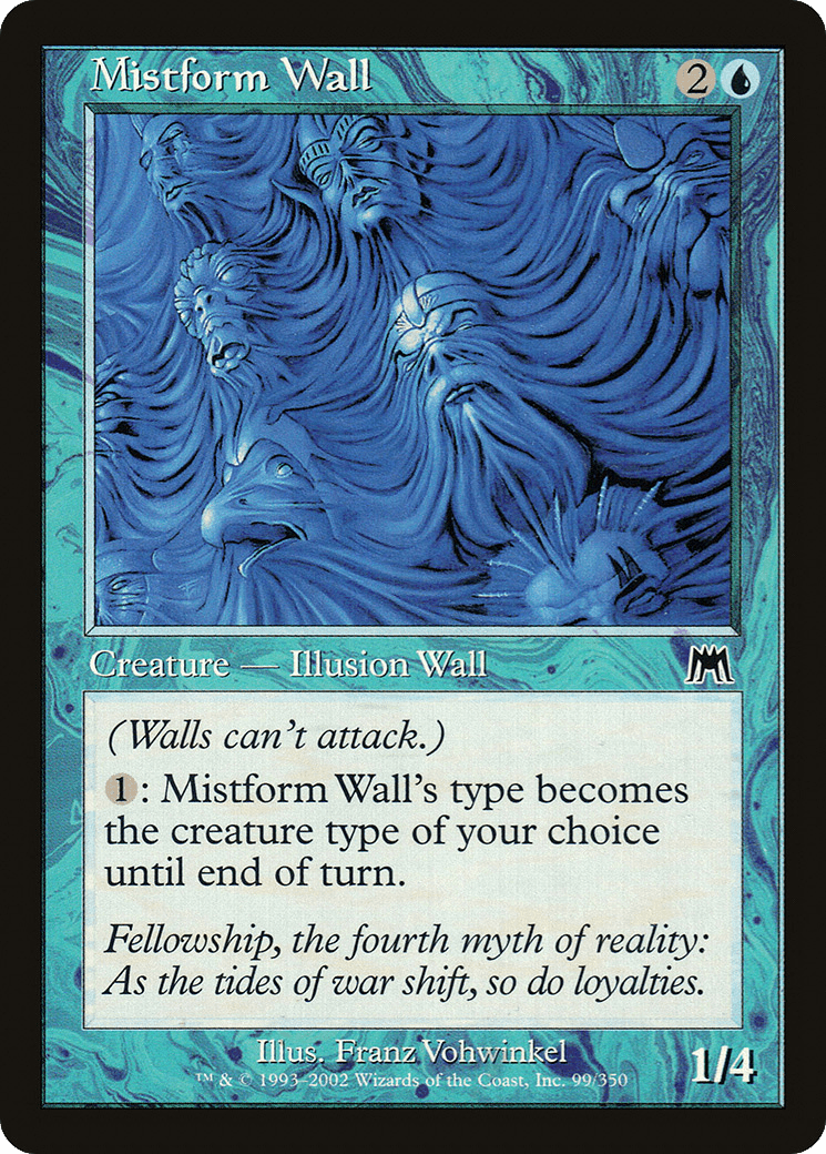 Mistform Wall [Onslaught] Foil