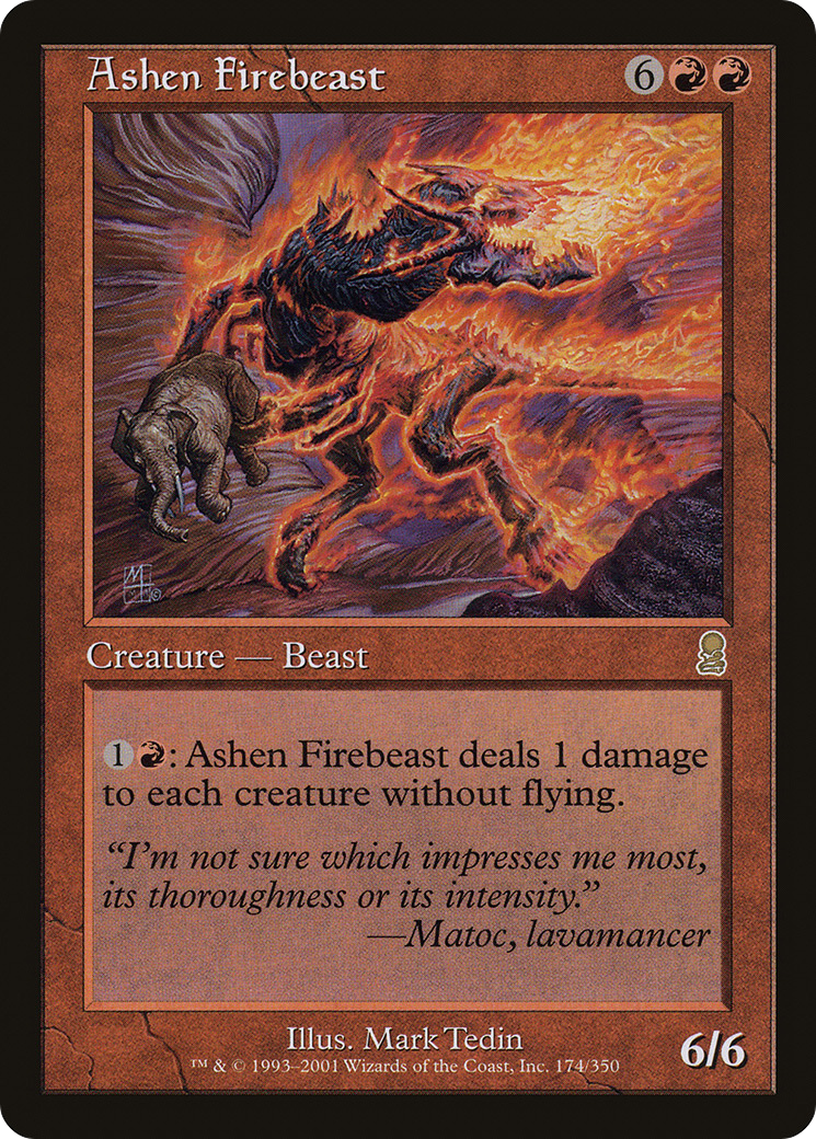 Ashen Firebeast [Odyssey] Foil