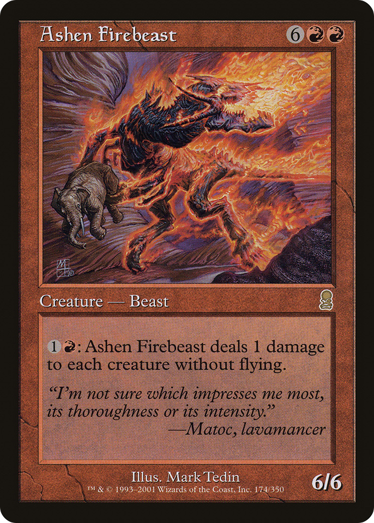 Ashen Firebeast [Odyssey] Foil