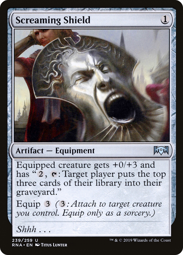 Screaming Shield [Ravnica Allegiance] Foil