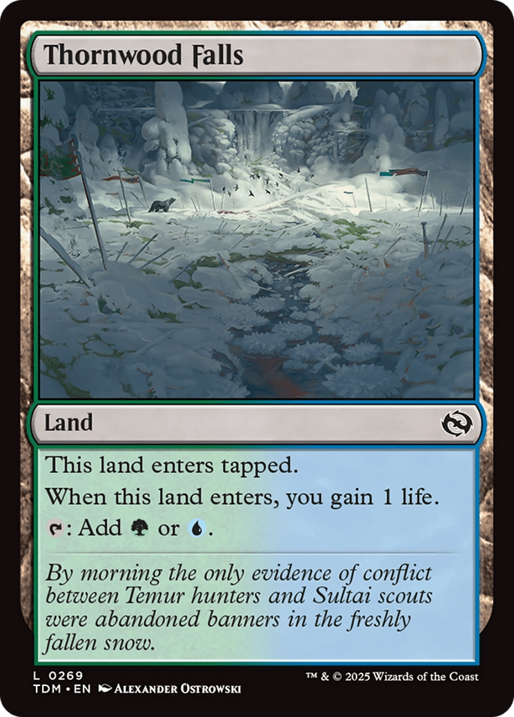 Thornwood Falls (269) [Tarkir: Dragonstorm]  Foil