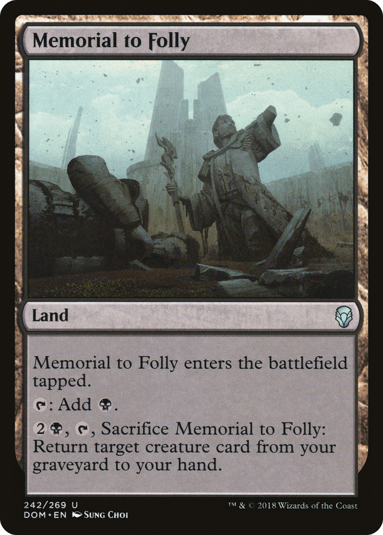 Memorial to Folly [Dominaria] Foil