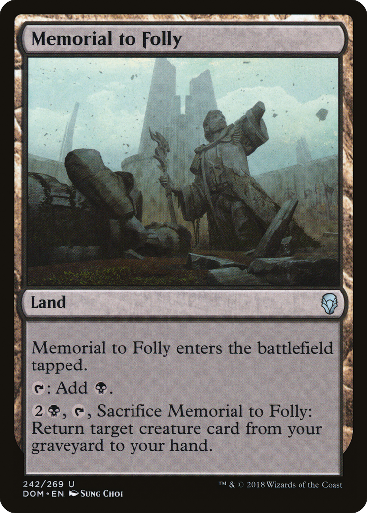 Memorial to Folly [Dominaria] Foil