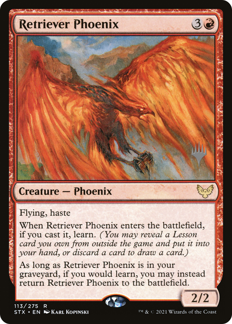 Retriever Phoenix (Promo Pack) [Strixhaven: School of Mages Promos] Foil