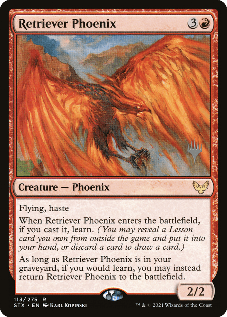 Retriever Phoenix (Promo Pack) [Strixhaven: School of Mages Promos] Foil