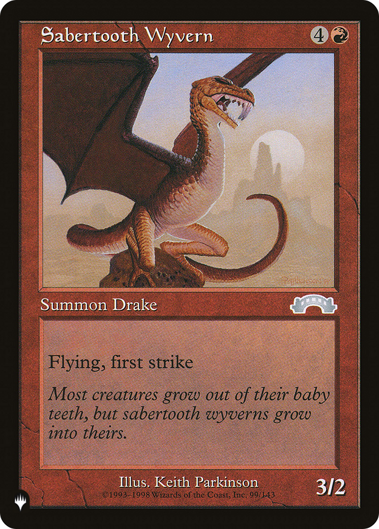 Sabertooth Wyvern |  (EXO-99) [The List]