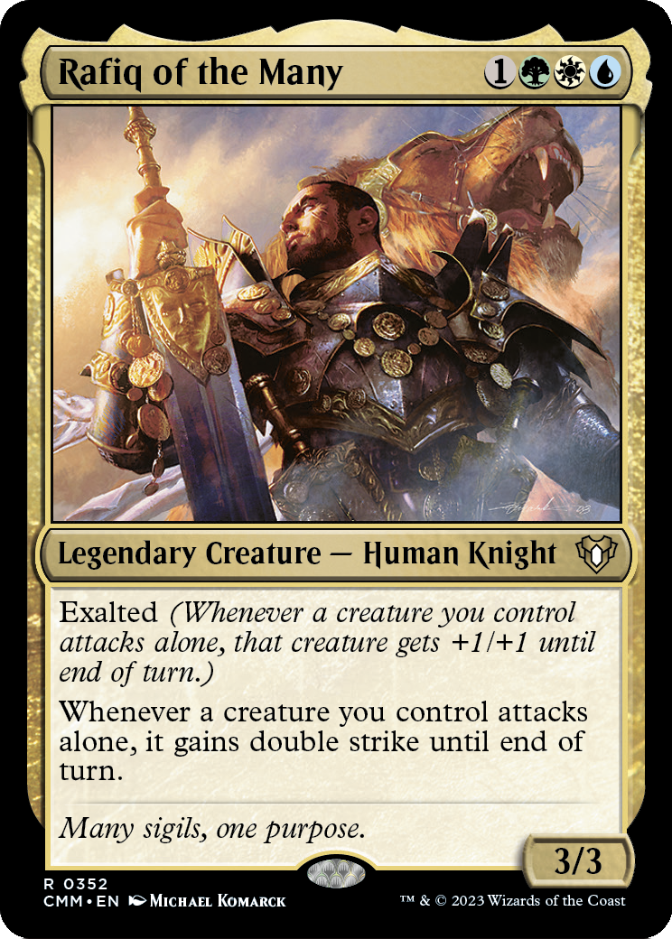 Rafiq of the Many [Commander Masters] Foil