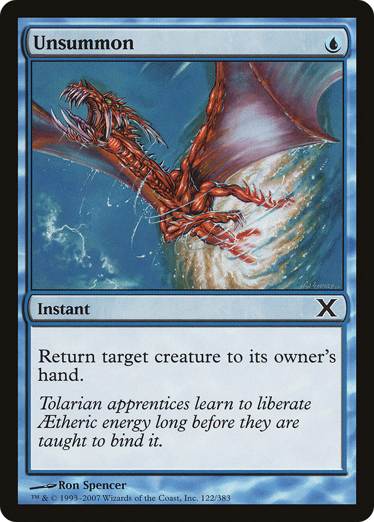 Unsummon [Tenth Edition] Foil