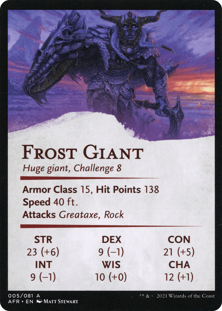 Rimeshield Frost Giant // Frost Giant (AAFR-005) - Adventures in the Forgotten Realms Art Series (Borderless)